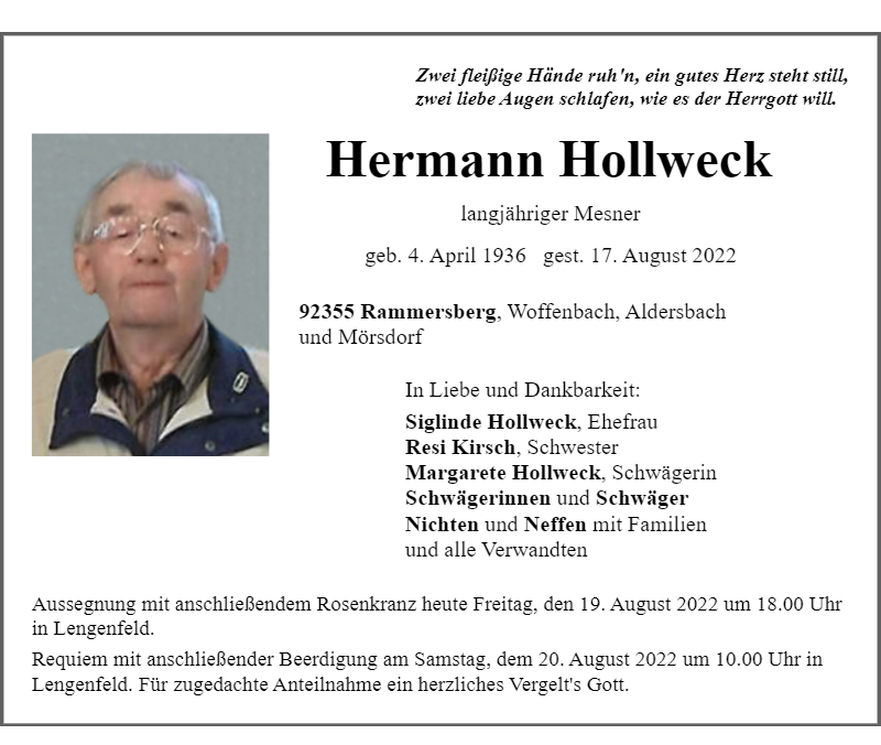 Hermann Hollweck Rammersberg