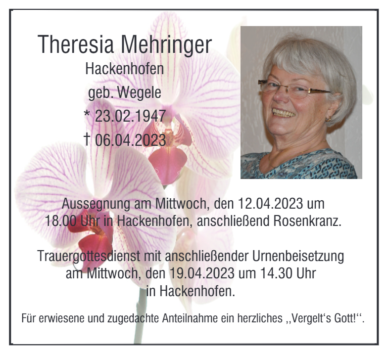 Theresia Mehringer