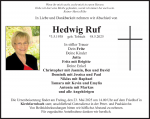 Hedwig Ruf geb. Tobisch