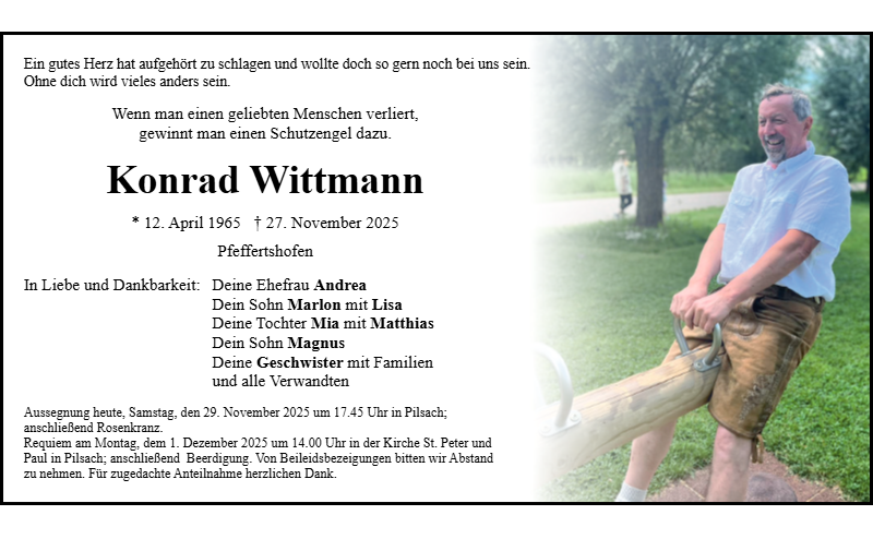 Konrad Wittmann aus Pfeffertshofen