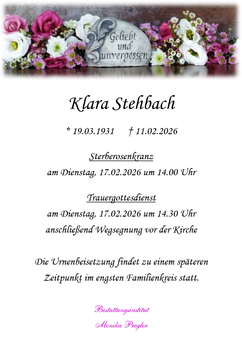 Stehbach Klara