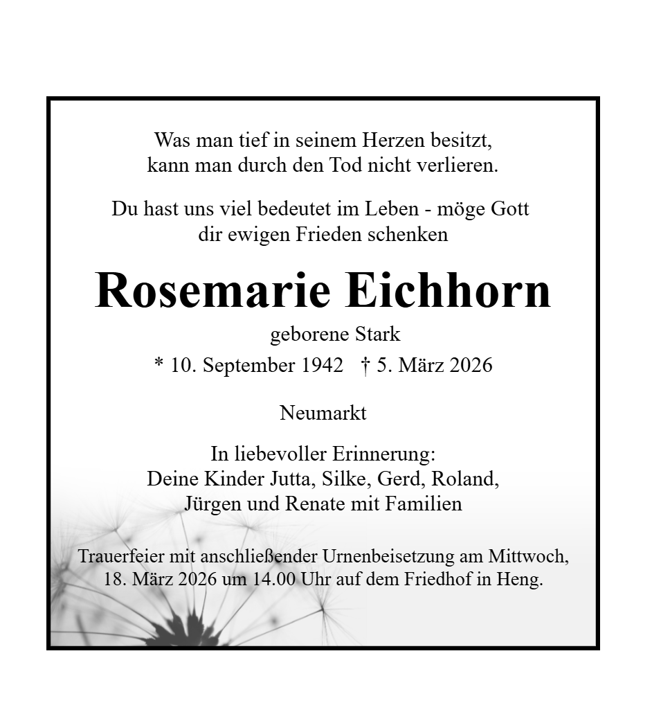 Rosemarie Eichhorn