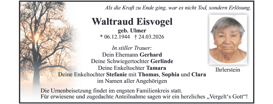 Waltraud Eisvogel