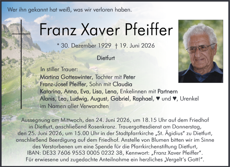 Franz Xaver Pfeiffer