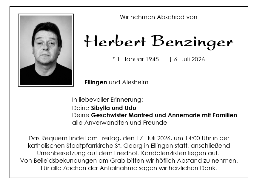 Benzinger Herbert