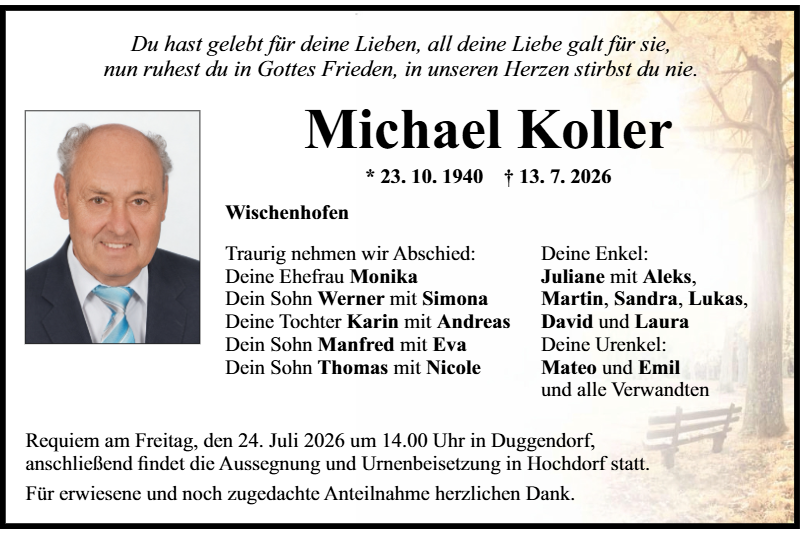 Michael Koller aus Wischenhofen