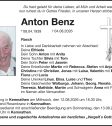 Anton Benz aus Rasch