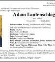 Adam Lautenschlager aus Reichertswinn