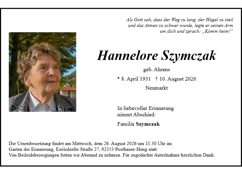 Hannelore Szymczak
