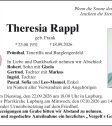 Theresia Rappl aus Prünthal