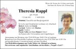 Theresia Rappl aus Prünthal