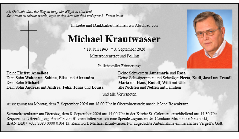 Michael Krautwasser aus Miterrohrenstadt