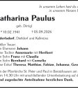 Katharina Paulus aus Haderlsdorf